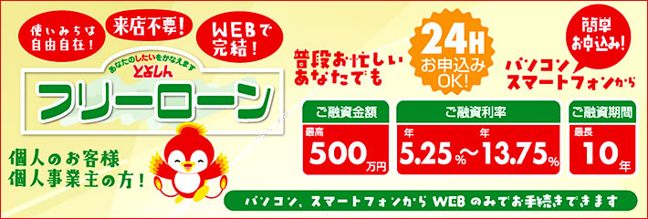 Web完結フリーローン